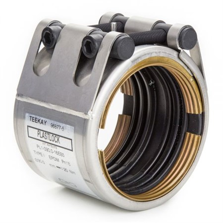 Plastlock koppling för PP-rör 110mm